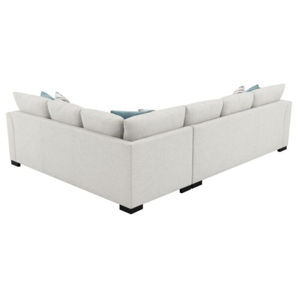 Ashford - Chenille Upholstered Sleeper Sectional Sofa - Greige - Image 10