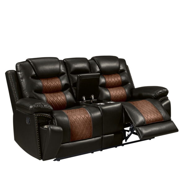 Nikko - Console Loveseat With Dual Recliners - Image 6