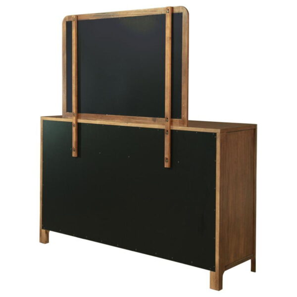 Maderia - 8-Drawer Dresser And Mirror - Walnut - Image 7