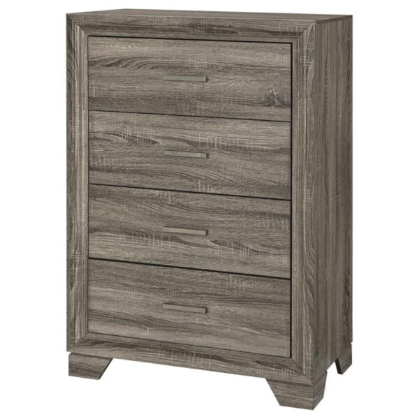 Wright - 4-Drawer Chest Of Drawers - Brown Oak - Image 13