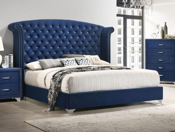 Melody - Upholstered Wingback Bed - Image 11