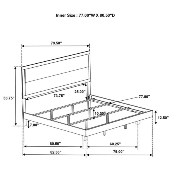 Trenton - Wood Panel Bed - Image 4