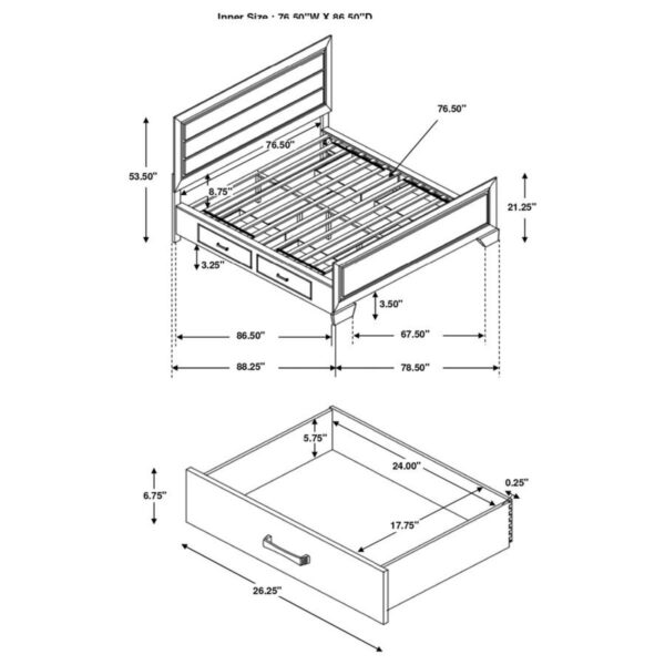 Kauffman - Wood Storage Panel Bed - Image 29