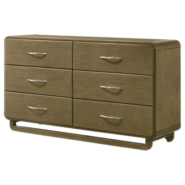 Amsbury - 6-Drawer Dresser Cabinet - Nutmeg - Image 3