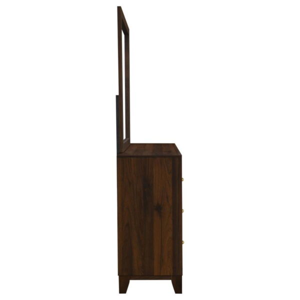 Welsley - 6-Drawer Dresser And Mirror - Walnut - Image 14