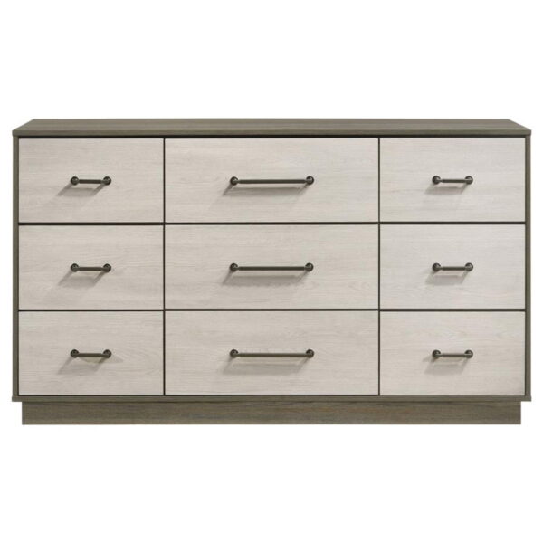 Fenwick - 9-Drawer Dresser - Gray Oak - Image 16