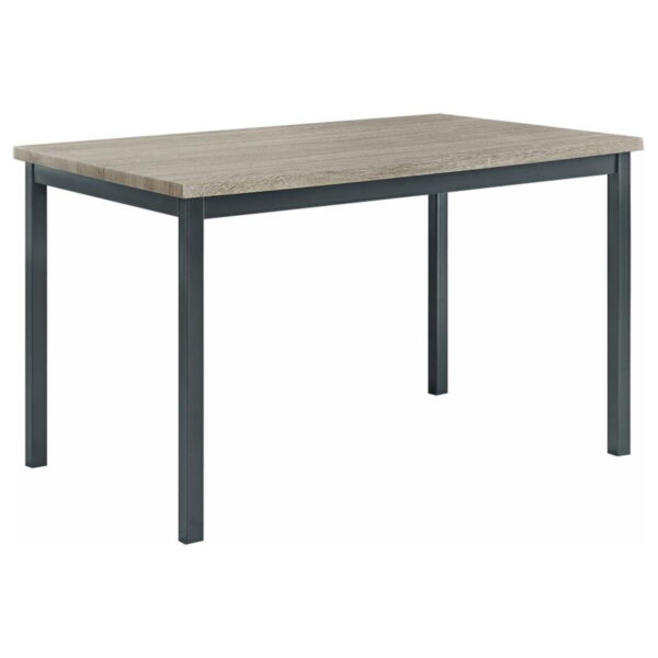 Garza - 5 Piece Rectangular Dining Table Set - Black - Image 5