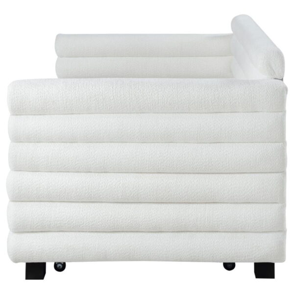 Patricia - Boucle Upholstered Day Bed With Trundle - Image 11