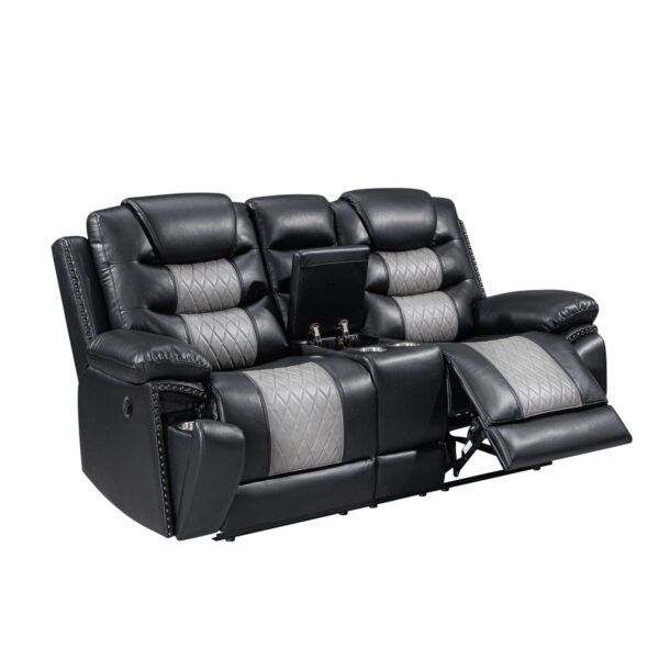 Nikko - Console Loveseat With Dual Recliners - Image 16