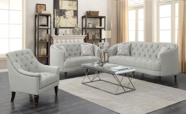 Avonlea - Upholstered Sloped Arm Loveseat - Image 27