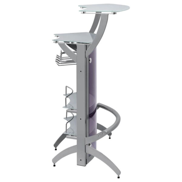 Dallas - 2-Shelf Curved Freestanding Home Bar Cabinet - Image 3