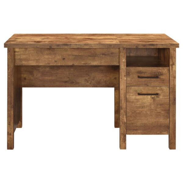 Delwin - 2-Drawer Lift Top Computer Desk - Rustic Nutmeg - Image 12