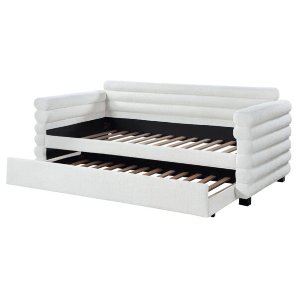 Patricia - Boucle Upholstered Day Bed With Trundle - Image 5