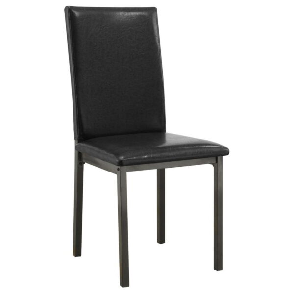 Garza - 5 Piece Rectangular Dining Table Set - Black - Image 7