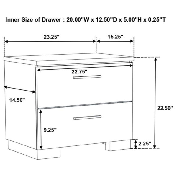 Felicity - Contemporary Panel Bed Bedroom Set - Image 72