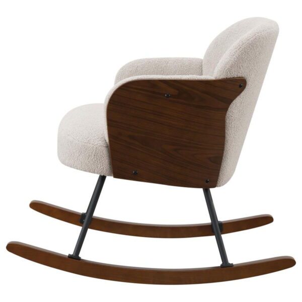 Paige - Boucle Upholstered Mid Back Rocking Chair - Image 22
