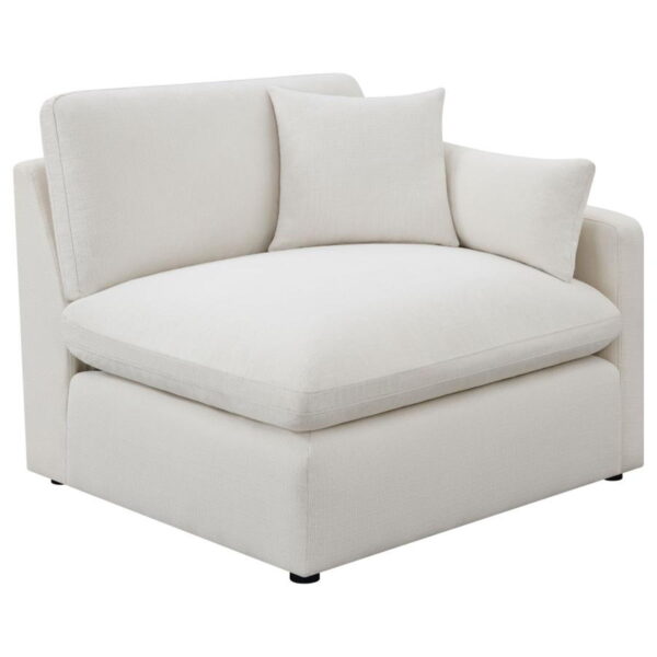 Hobson - 5 Piece Upholstered Modular Sectional Sofa - Ivory - Image 8