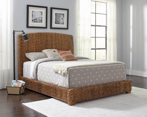 Laughton - Banana Leaf Panel Bed - Image 3