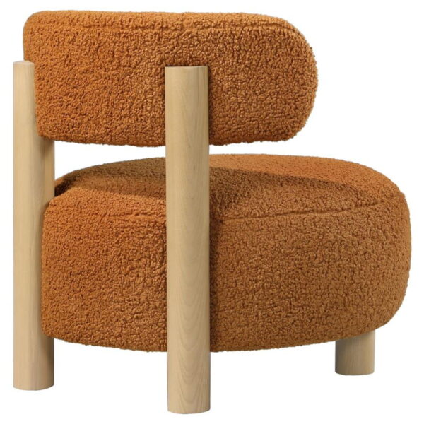 Zonie - Boucle Upholstered Barrel Back Accent Chair - Image 10