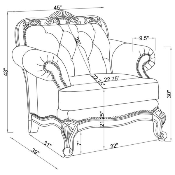 Victoria - Leather Upholstered Sofa Set - Image 16