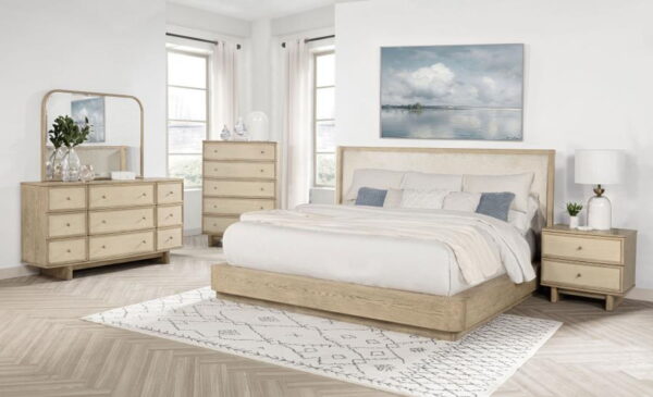 Kailani - 9-Drawer Dresser And Mirror - Beige Oak - Image 9