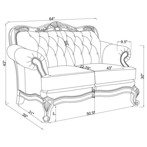 Victoria - Leather Upholstered Sofa Set - Image 18