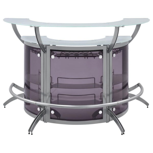 Dallas - 3-Piece Curved Freestanding Home Bar Cabinet - Image 16