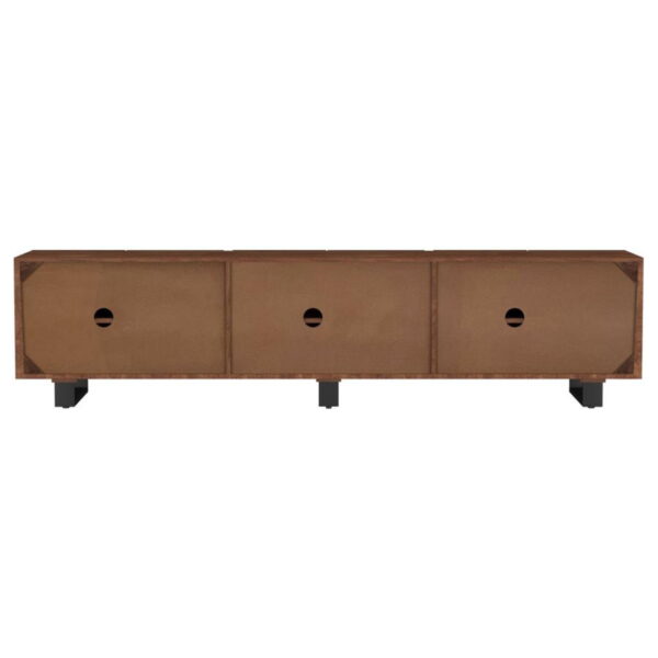 Trask - Wood TV Stand Media Console - Mango Brown - Image 2