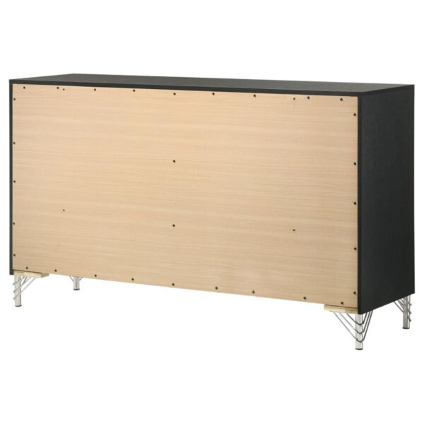 Lucia - 6-Drawer Dresser Cabinet - Black - Image 5