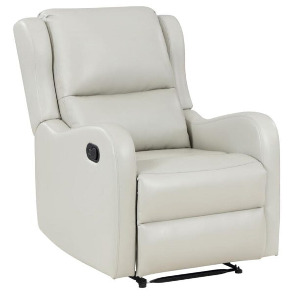 Kelsey - Upholstered English Arm Recliner Chair - Ivory - Image 4
