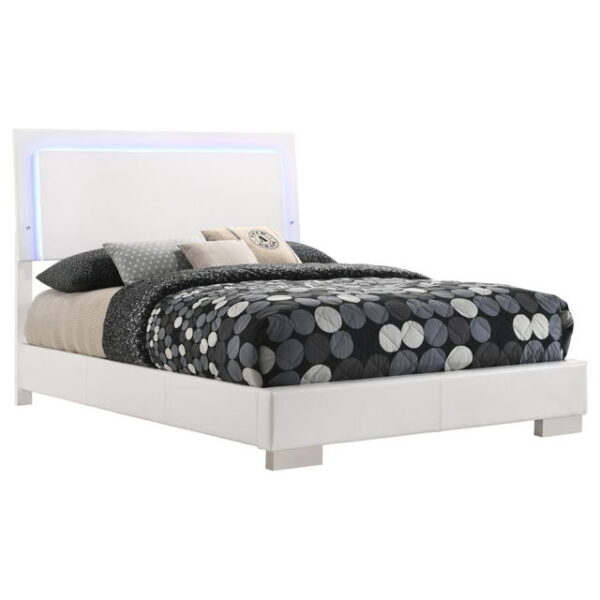 Felicity - Wood LED Panel Bed - Image 2