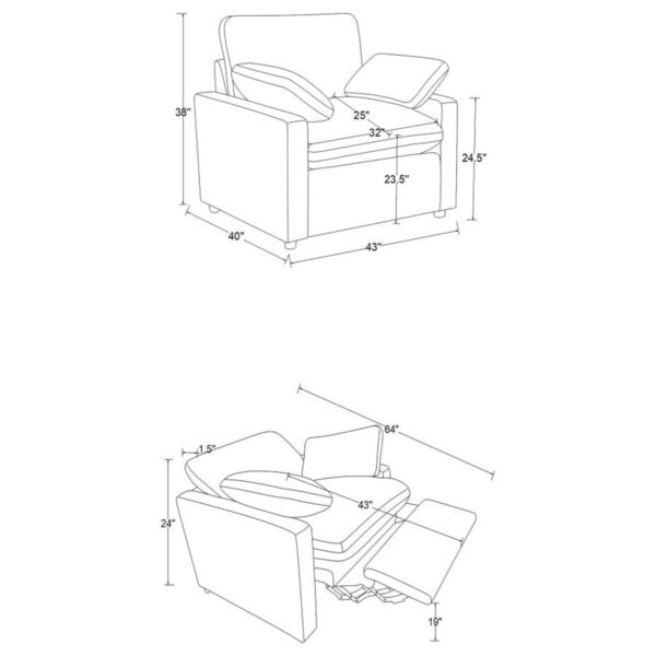 Collins - Upholstered Power Recliner Chair - Image 31