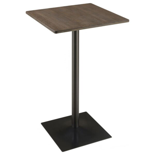 Cavalier - 3 Piece Square Bar Table Set - Dark Elm and Black - Image 9