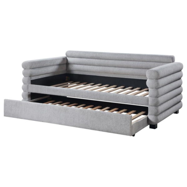 Patricia - Boucle Upholstered Day Bed With Trundle - Image 18
