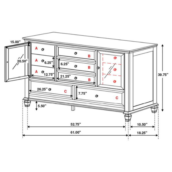 Sandy Beach - Storage Bed Bedroom Set - Image 73