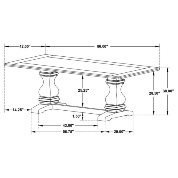 Parkins - Rectangular Dining Table Set - Image 2