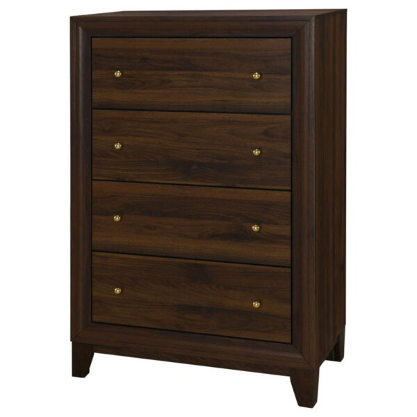 Welsley - 4-Drawer Chest Of Drawers - Walnut - Image 6