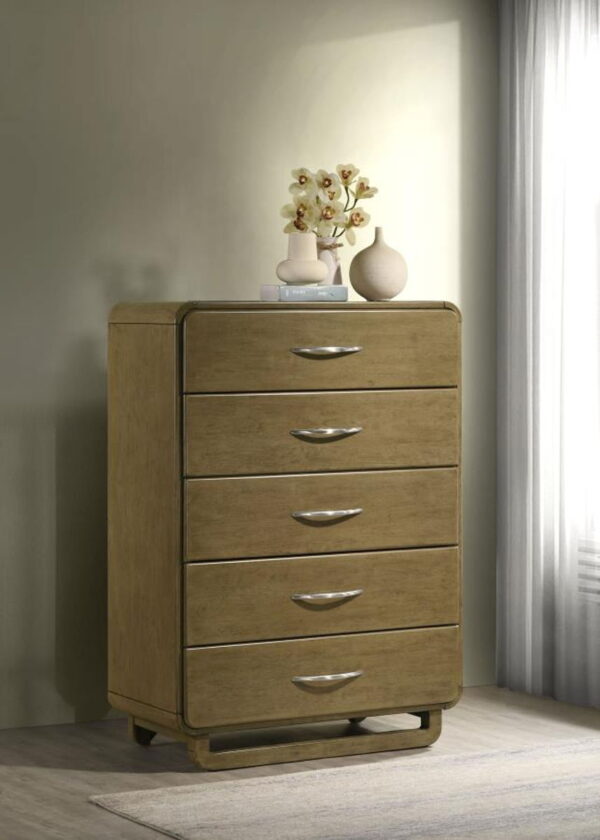 Amsbury - 5-Drawer Chest Of Drawers - Nutmeg - Image 13