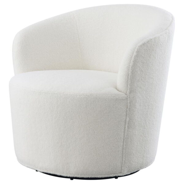 Joyce - Upholstered Barrel Back Swivel Chair - Image 4