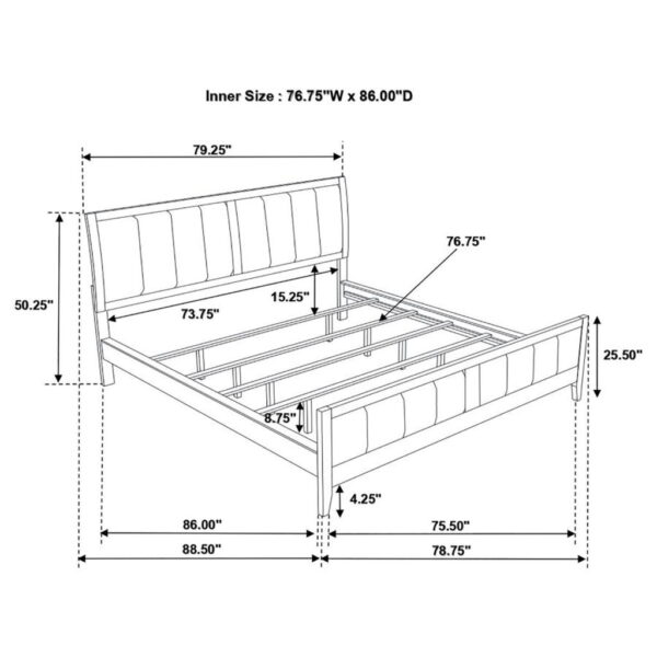 Carlton - Wood Panel Bed - Image 11