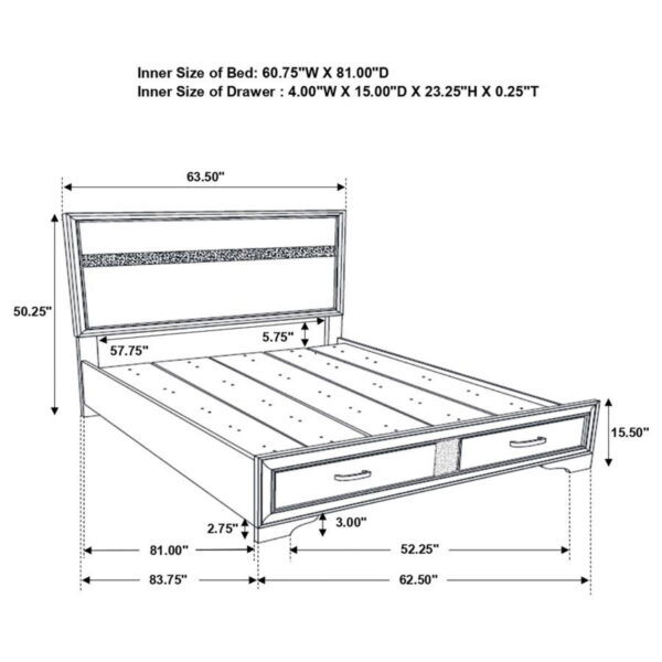 Miranda - Storage Wood Panel Bed - Image 27