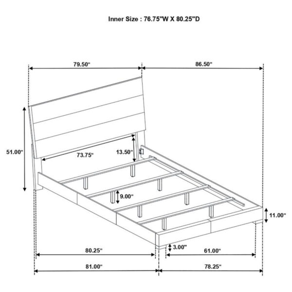 Felicity - Bedroom Set With LED Mirror - Image 60