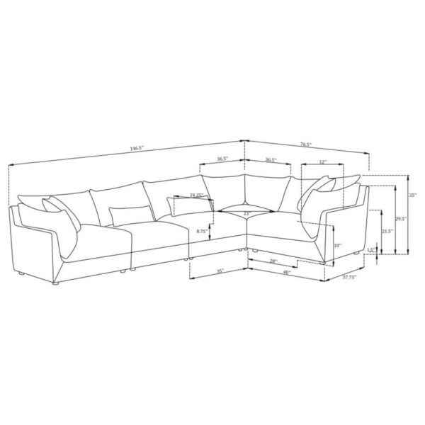 Sasha - Upholstered Modular Sectional - Image 46