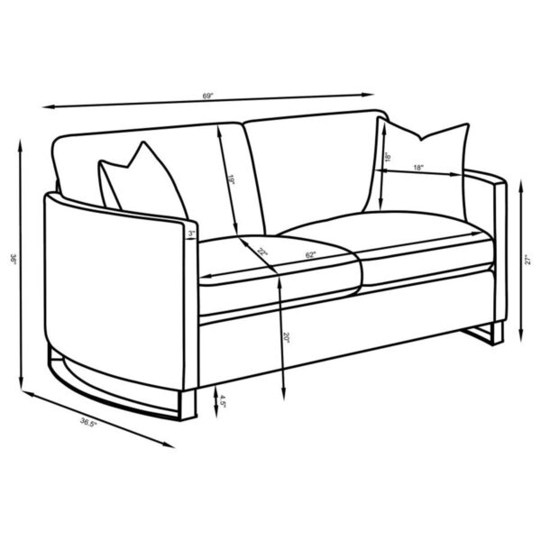 Corliss - Upholstered Arched Arm Sofa Set - Image 44
