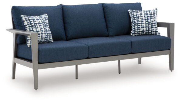 Gali - Gray / Blue - Sofa / Chairs / Table Set (Set of 4) - Image 3