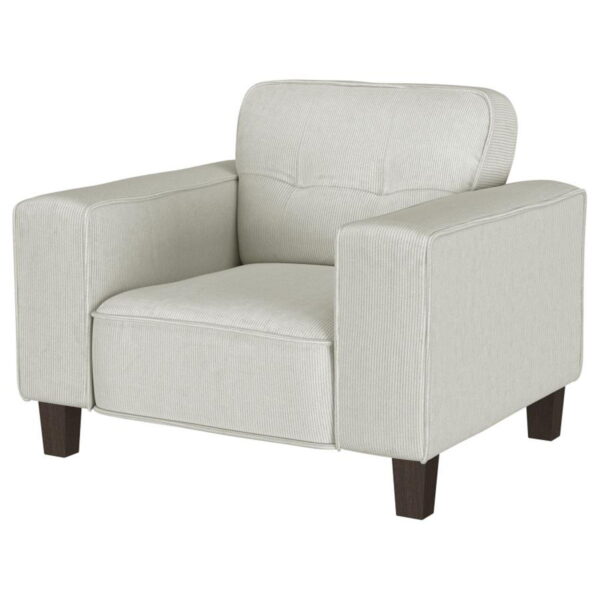 Deerhurst - Upholstered Track Arm Tufted Accent Chair - Greige - Image 13