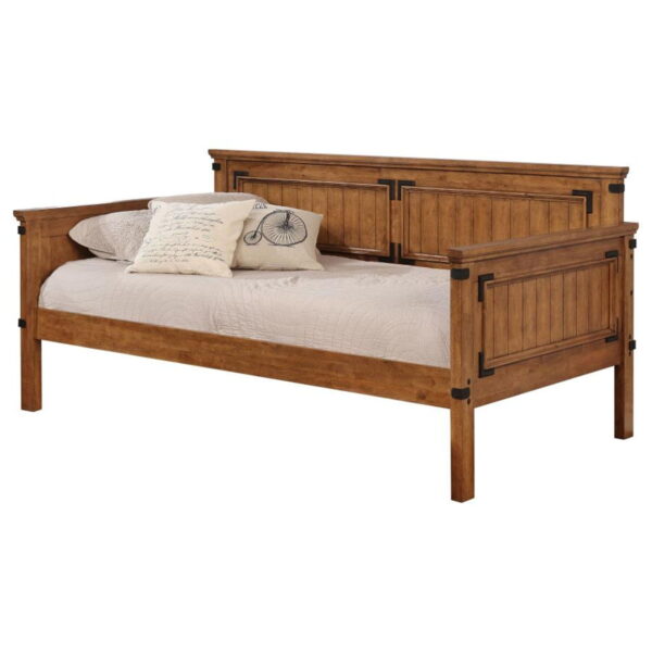 Oakdale - Wood Twin Daybed with Trundle - Rustic Honey - Image 8