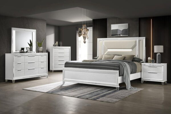 Marmore - 9-Drawer Dresser Cabinet - White - Image 10