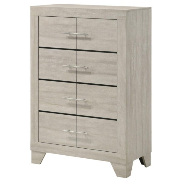 Trenton - 4-Drawer Bedroom Chest Of Drawers - Rustic Cream - Image 4