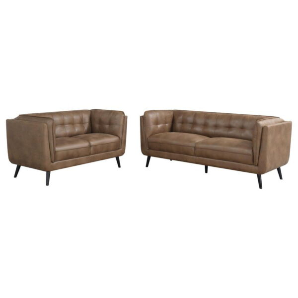 Thatcher - Upholstered Tuxedo Arm Sofa Set - Image 25